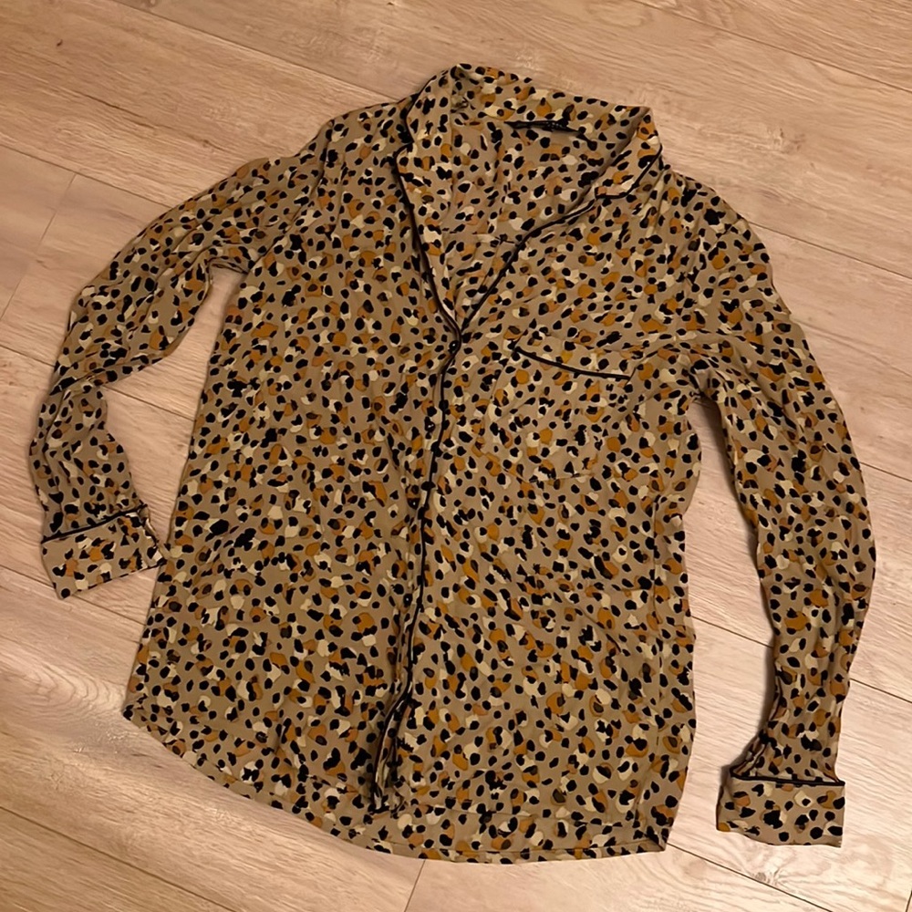 Zara Leopard print shirt